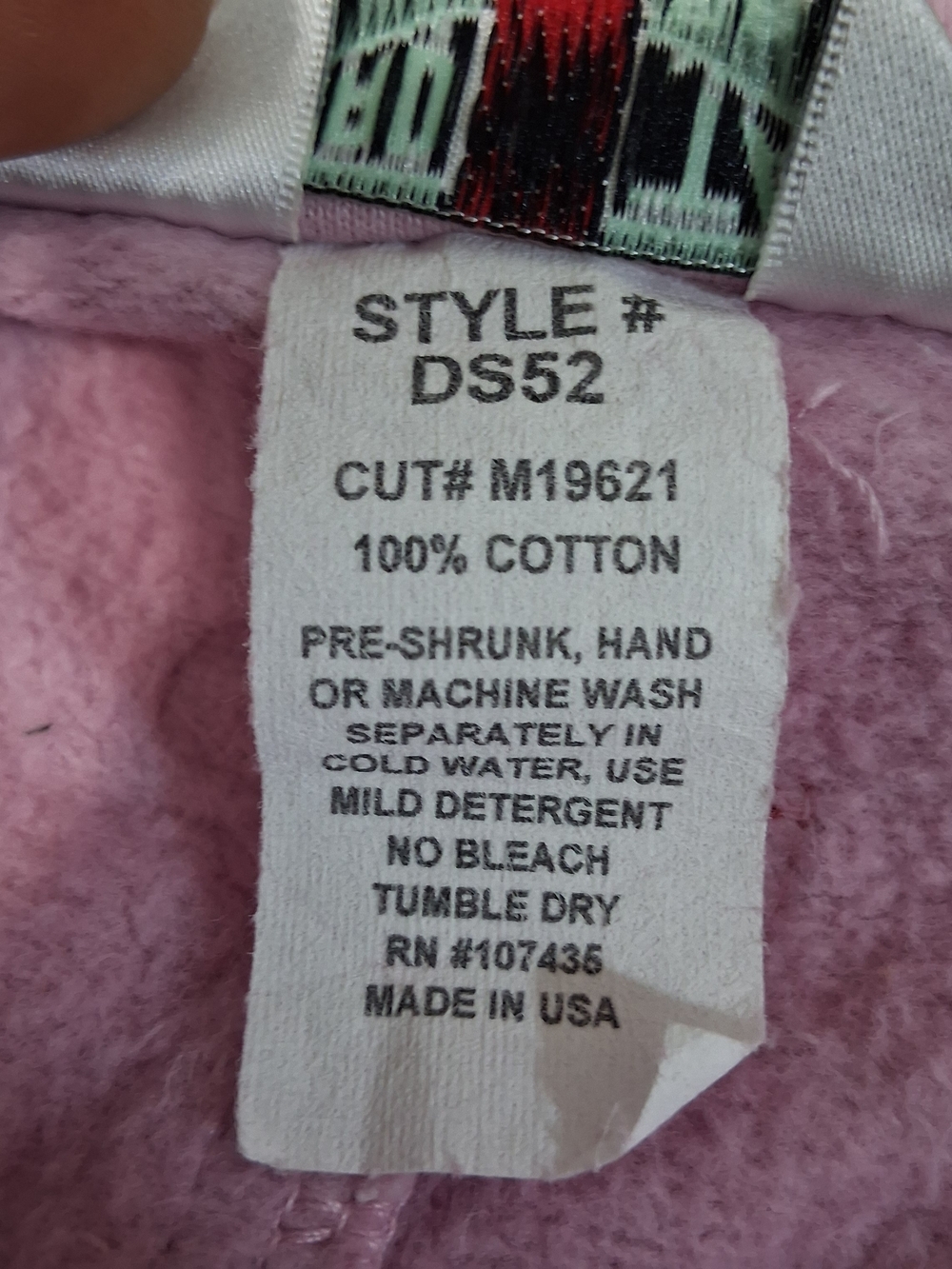 Hard Tail Pink and Sage Green Button-Front Peplum Jacket - Picture 8 of 8
